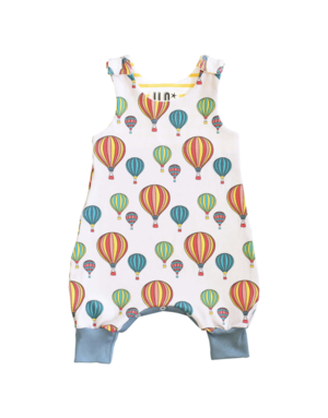 ILO Clothing Grey Hot Air Balloons Romper