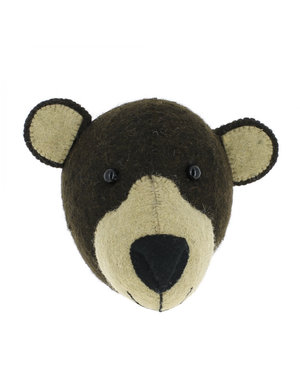 Fiona Walker Brown Bear Felt Head