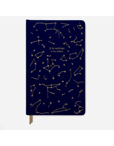 Designworks Ink Written In The Stars Blue Cloth Notebook
