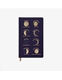 Designworks Moon Phases Blue Cloth Notebook