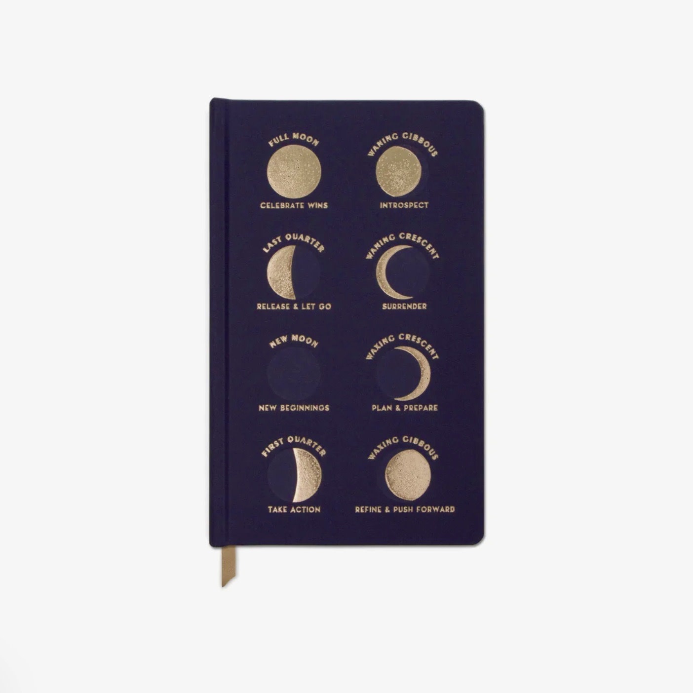 Designworks Ink Moon Phases Blue Cloth Notebook
