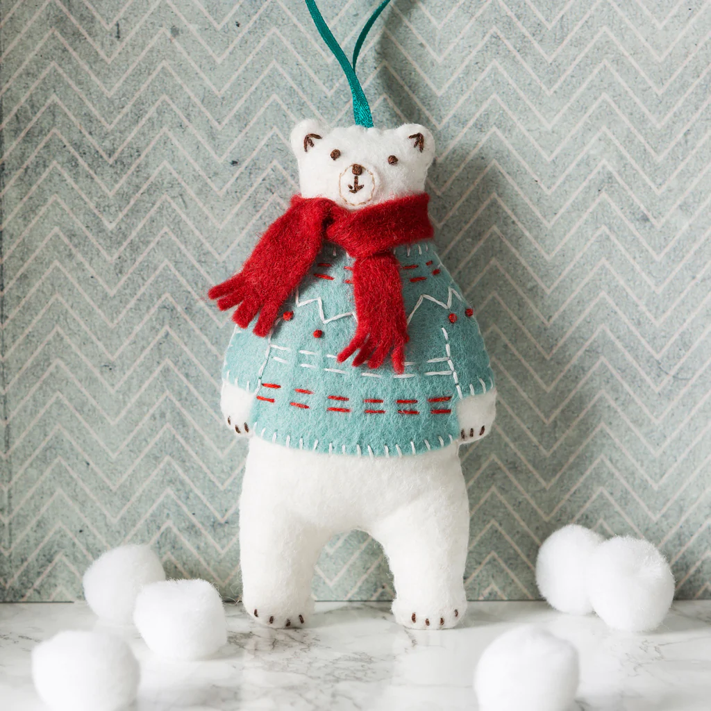 Corinne Lapierre Mini Polar Bear Felt Kit