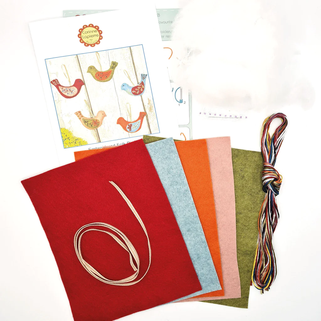 Corinne Lapierre Folk Birds Felt Kit