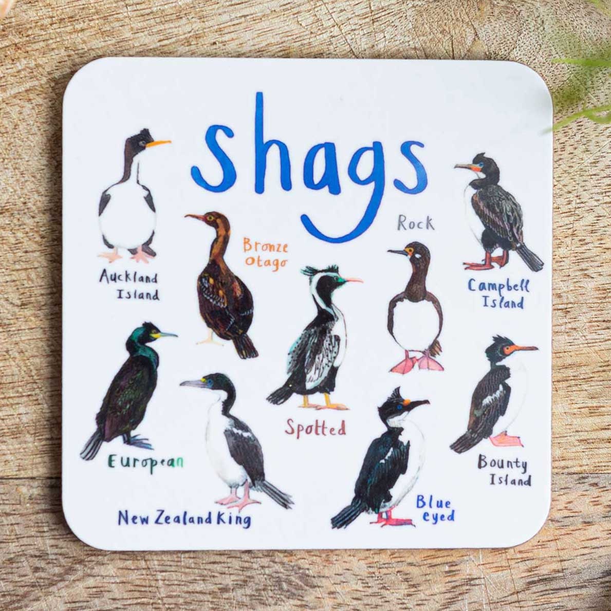 Sarah Edmonds Shags Coaster