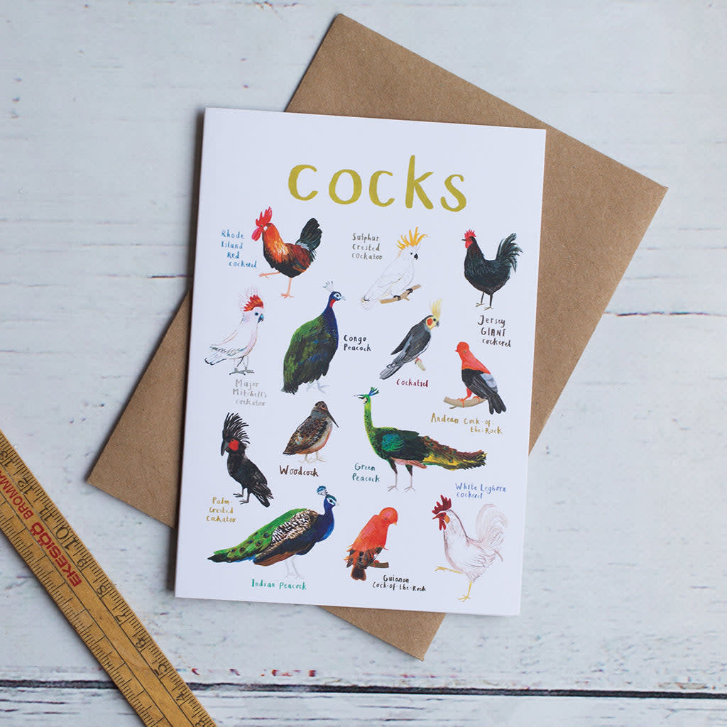 Sarah Edmonds Cocks Card