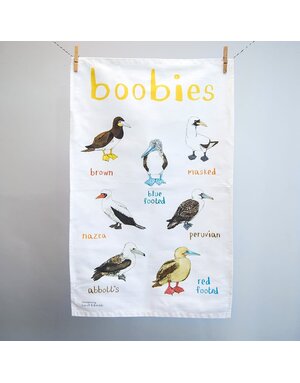 Sarah Edmonds Boobies Tea Towel