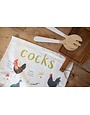 Sarah Edmonds Cocks Tea Towel