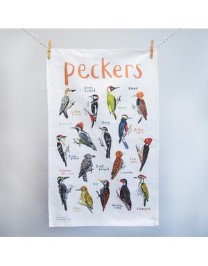 Sarah Edmonds Peckers Tea Towel