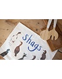 Sarah Edmonds Shags Tea Towel