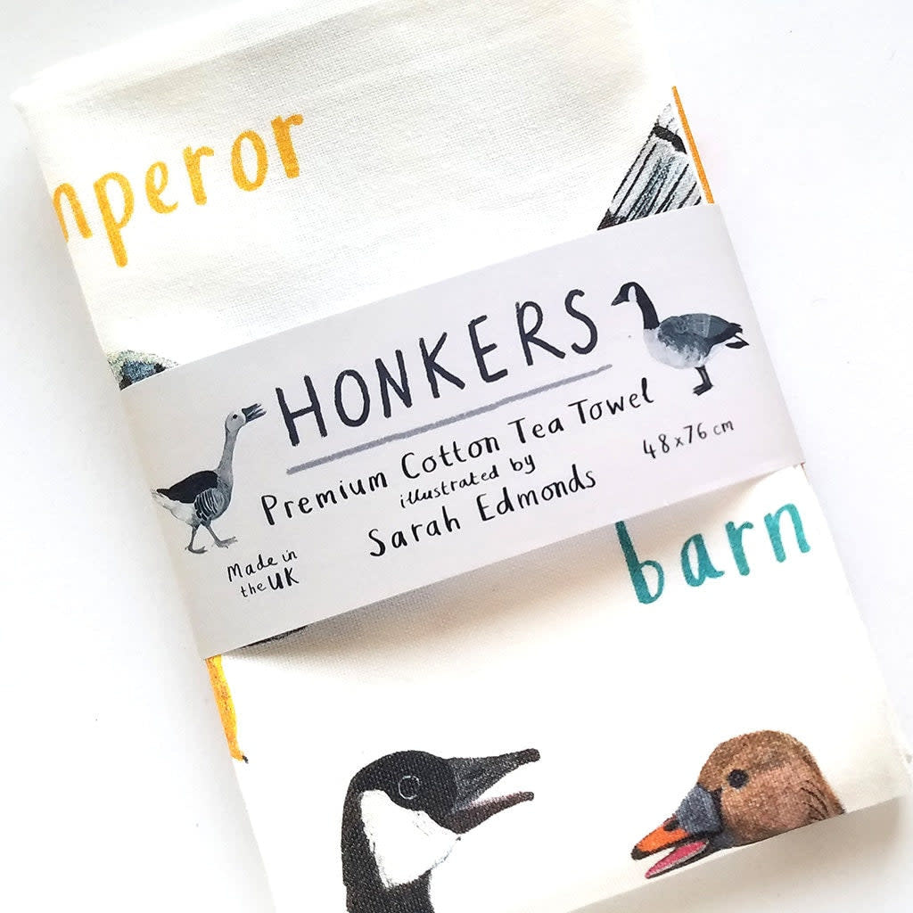 Sarah Edmonds Honkers Tea Towel