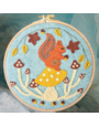 Corinne Lapierre Felt Embroidery Hoop Squirrel