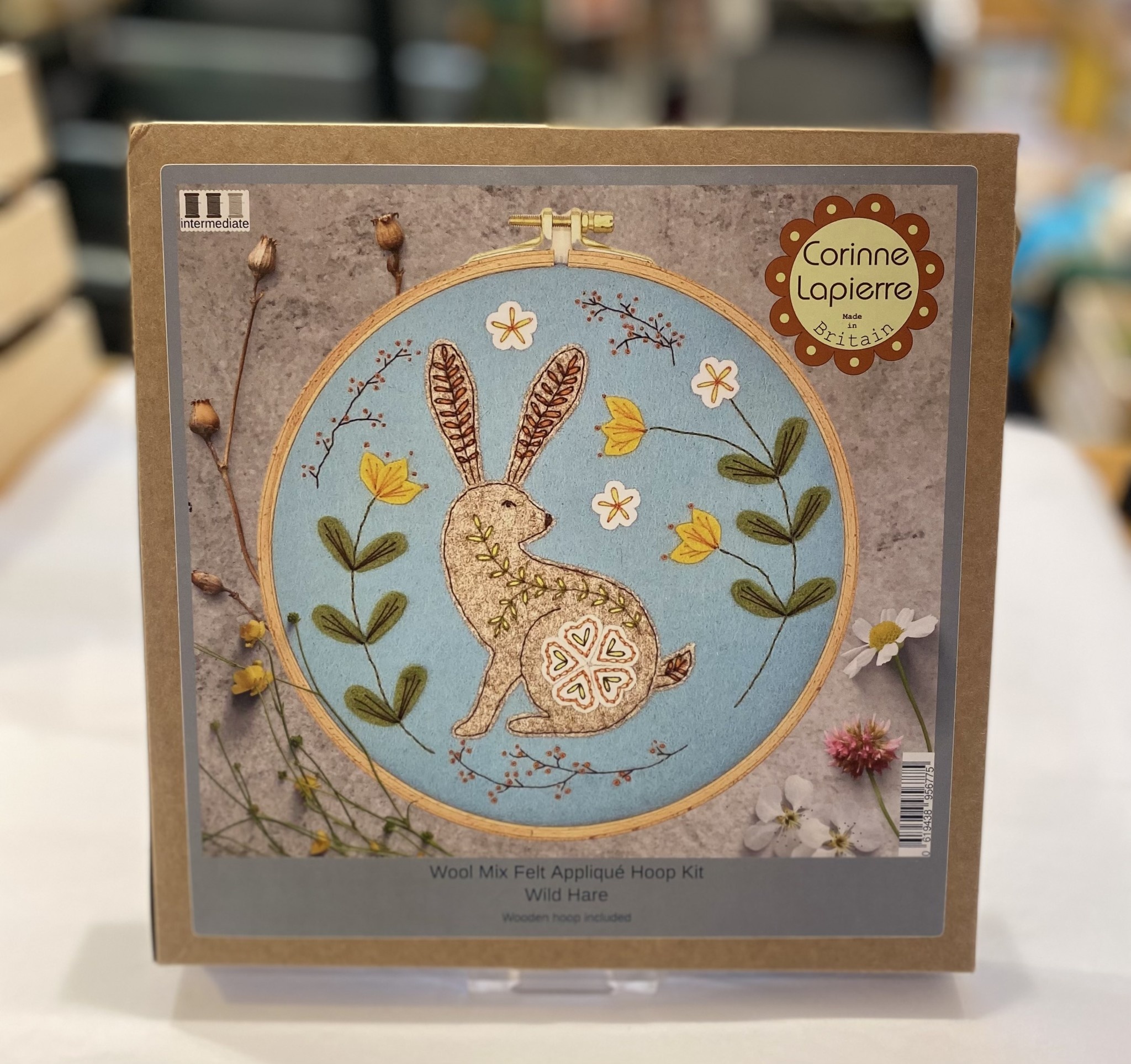 Corinne Lapierre Felt Embroidery Hoop Hare DIS