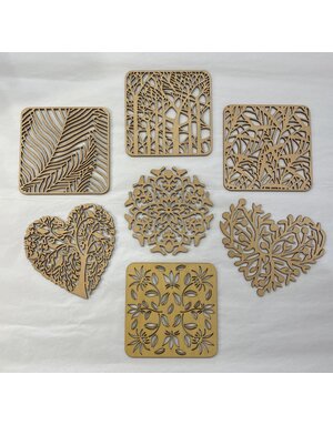 Natural Gift Store Wooden Coaster