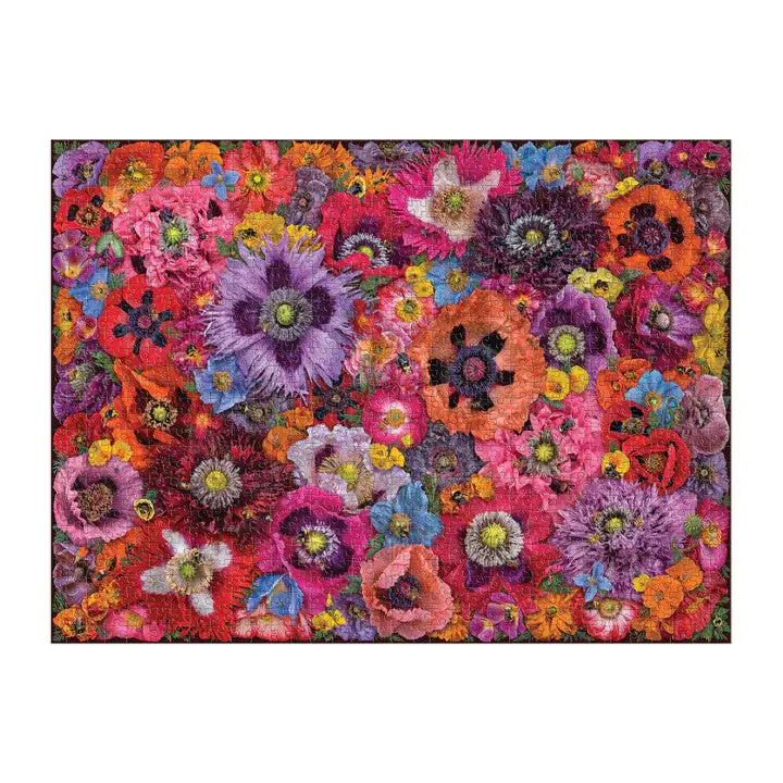 Galison 1000 Piece Puzzle Bees in Poppies