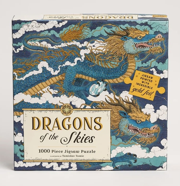 Galison 1000 Piece Puzzle Dragons of the Skies