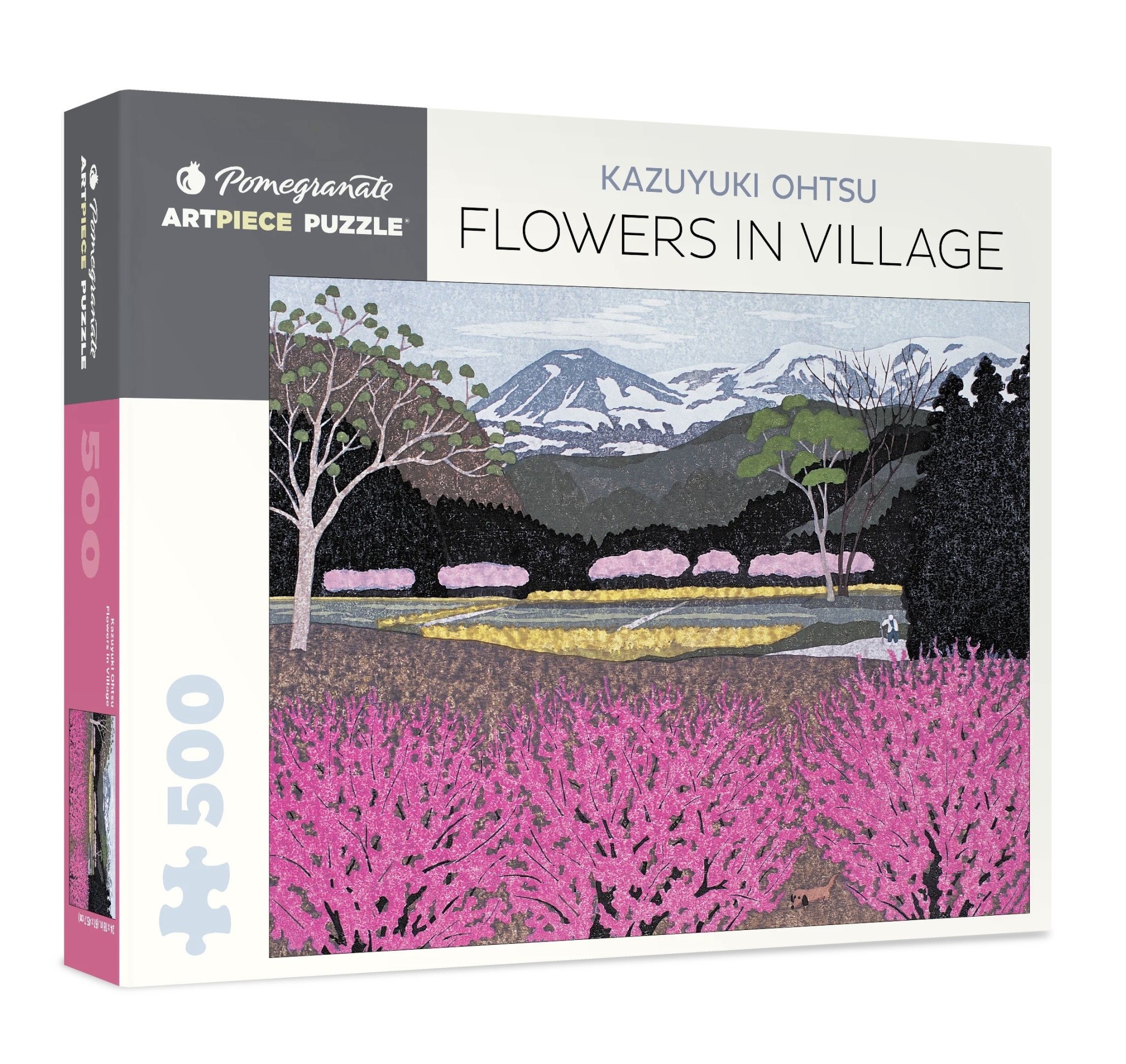 Pomegranate 500 Piece Puzzle Flowers In Village