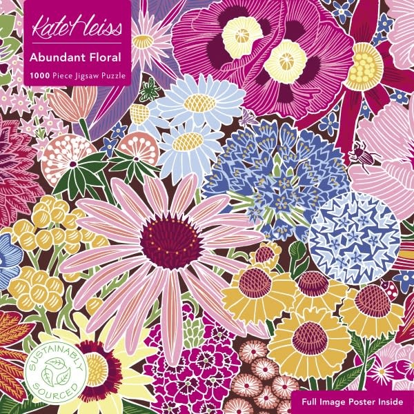 Flame Tree Publishing Kate Heiss Abundant Floral Jigsaw Puzzle