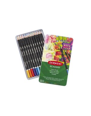 Derwent Derwent Academy Tin 12 Colouring Pencils