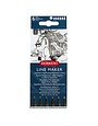 Derwent Derwent Line Maker Black Set Of 6