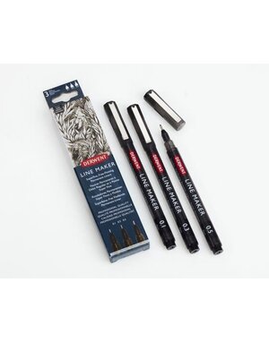 Derwent Derwent Line Maker Black Set Of 3