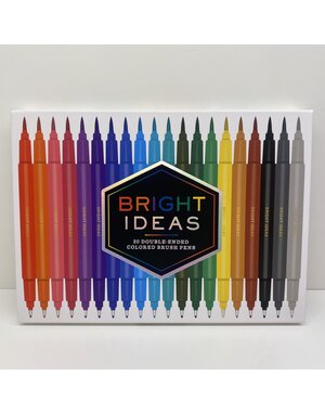 Chronicle Books Bright Ideas 20 Double Ended Brush Pens  DIS