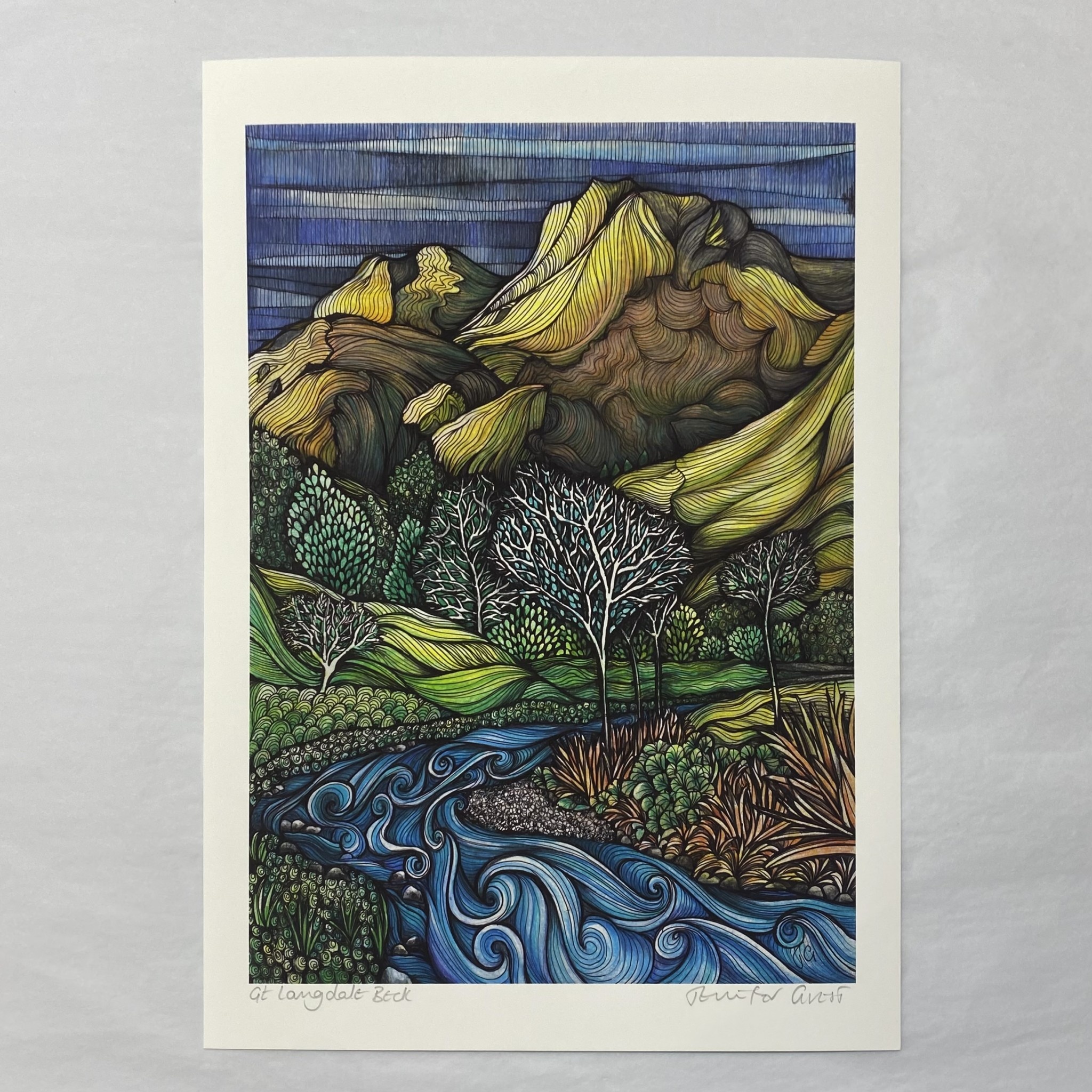 Jennifer Guest Jennifer Guest A4 Print Langdale Beck