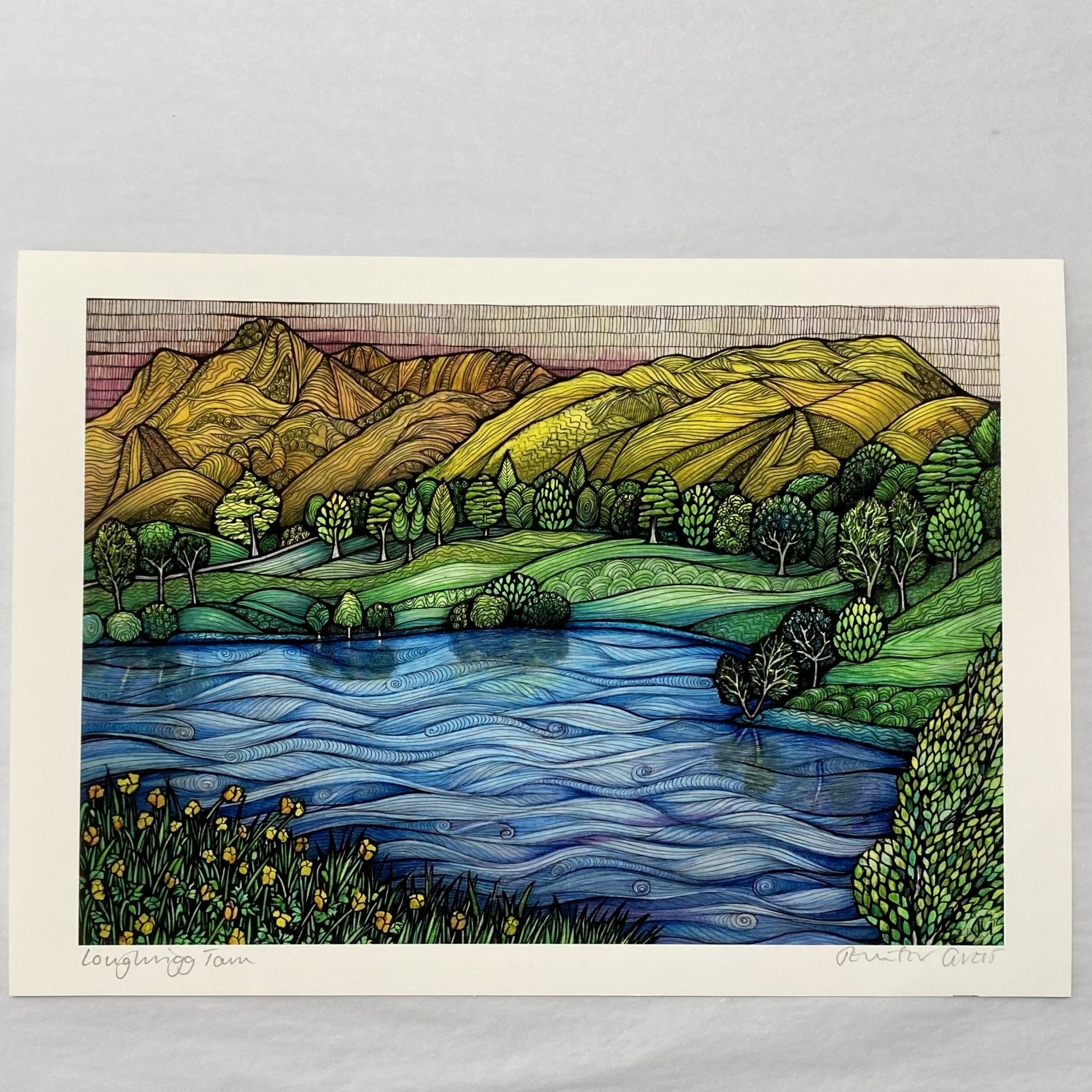 Jennifer Guest Jennifer Guest A4 Print Loughrigg Tarn