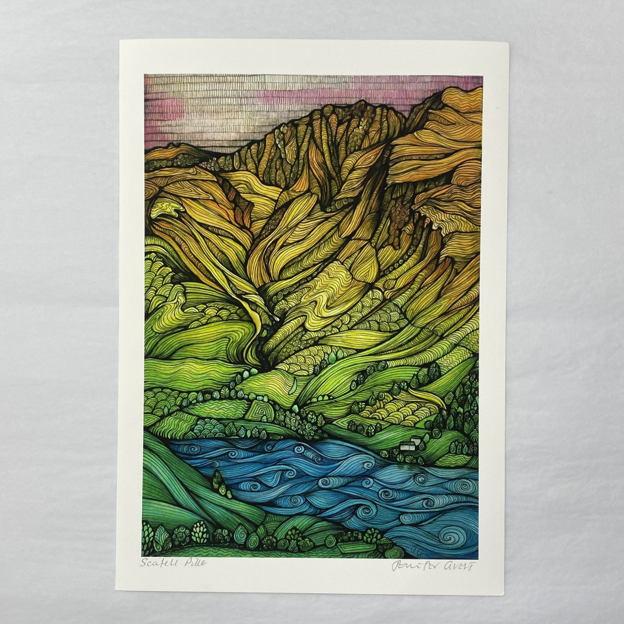 Jennifer Guest Jennifer Guest A4 Print Scafell