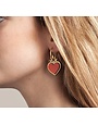 Materia Rica Hoop Earrings Corazones Hearts