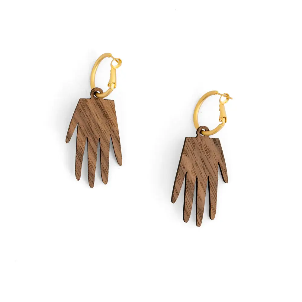 Materia Rica Hoop Earrings Hands