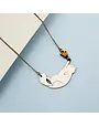 Materia Rica Necklace Cat With Butterfly