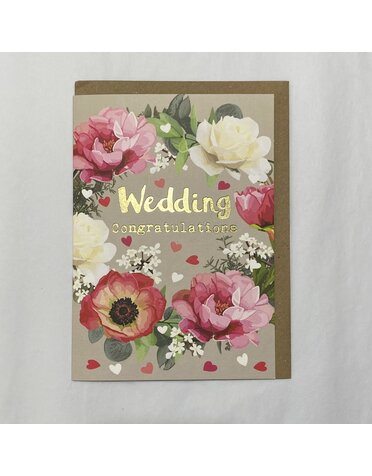 Sarah Kelleher Card Foil Wedding Congratulations