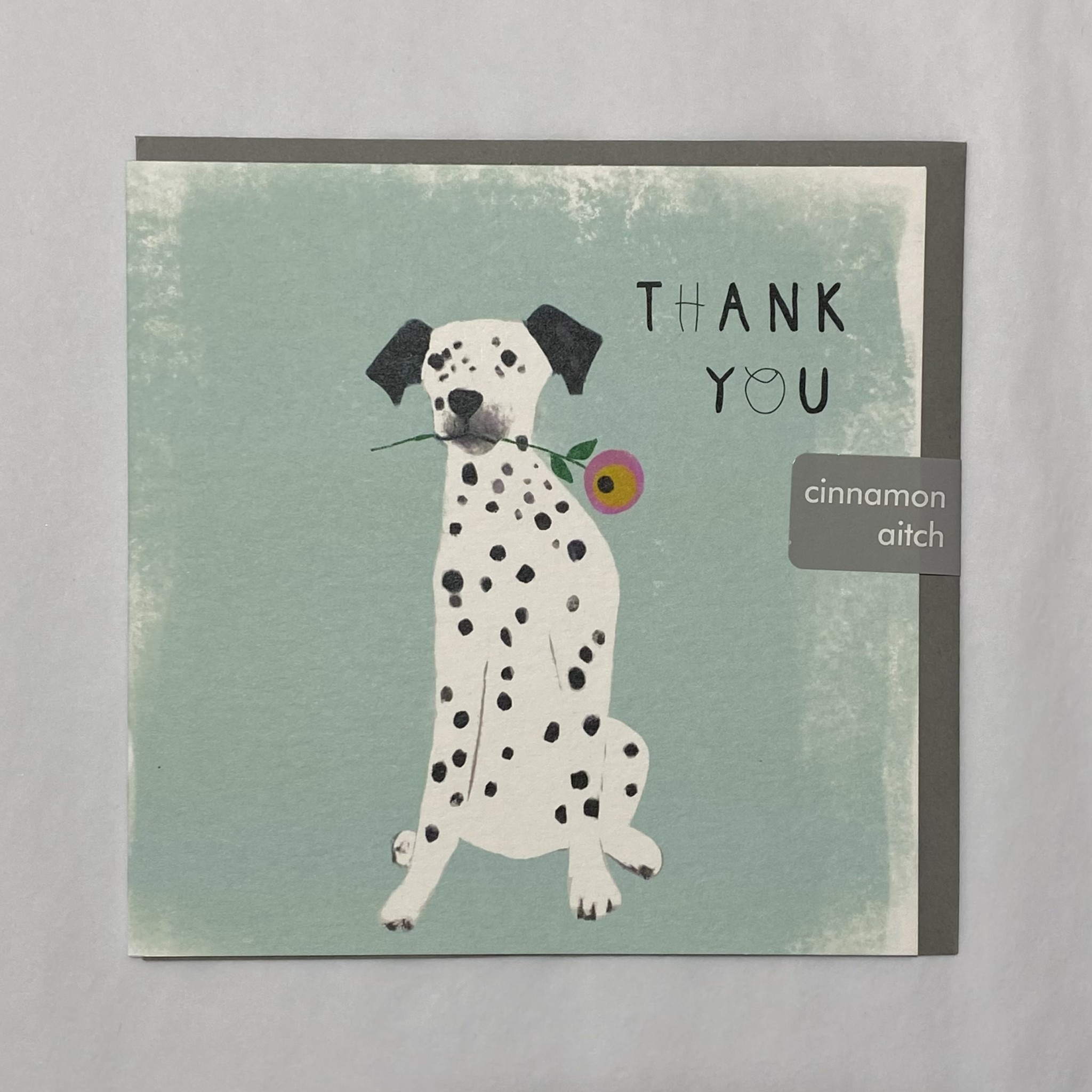 Cinnamon Aitch Card Thank You Dog DIS