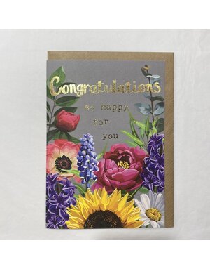 Sarah Kelleher Card Foil Congratulations
