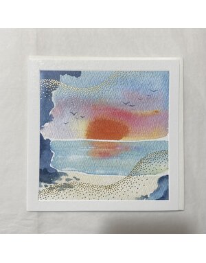 Art File Card Sea Sunset