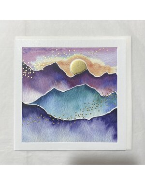Art File Mountain and Sun Card