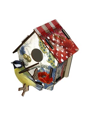 Miho Miho Small Birdhouse Poppy Seed