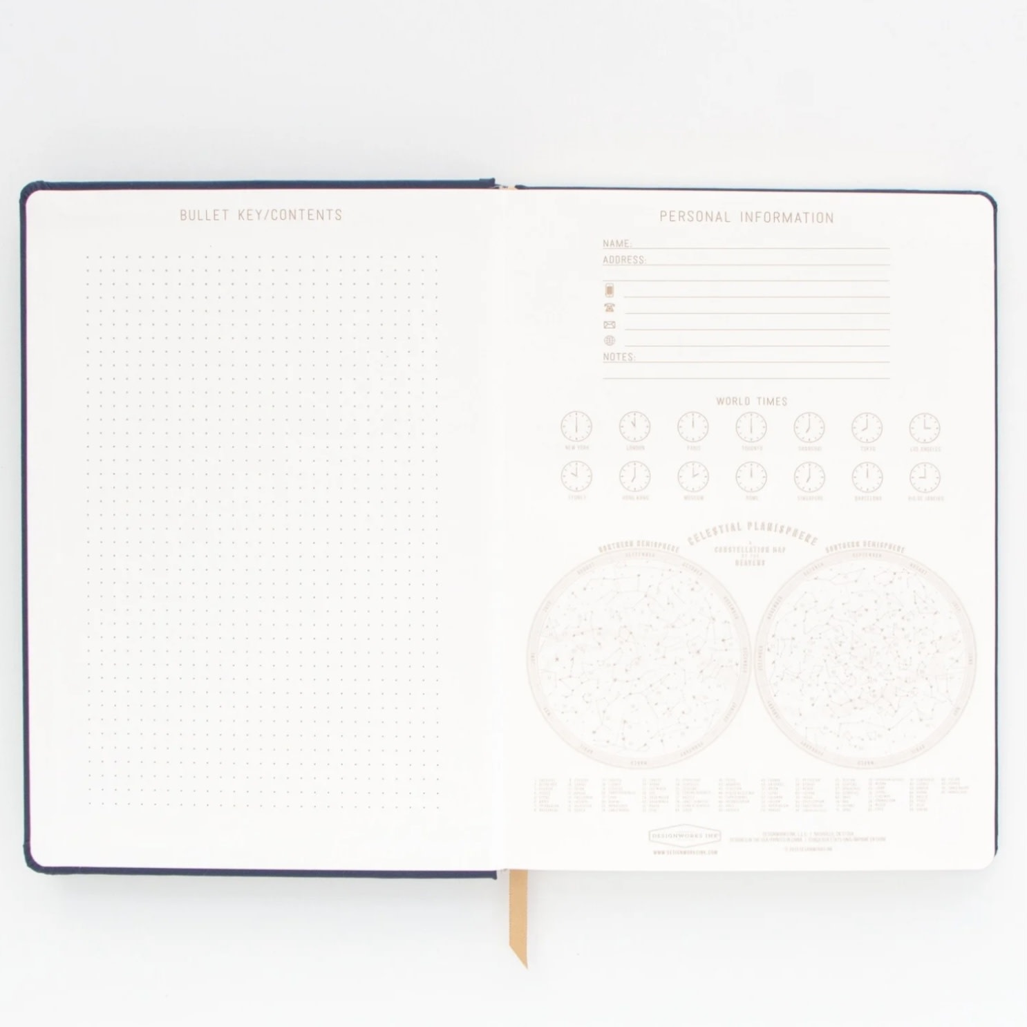 Designworks Ink Live By The Sun Cloth Notebook A4