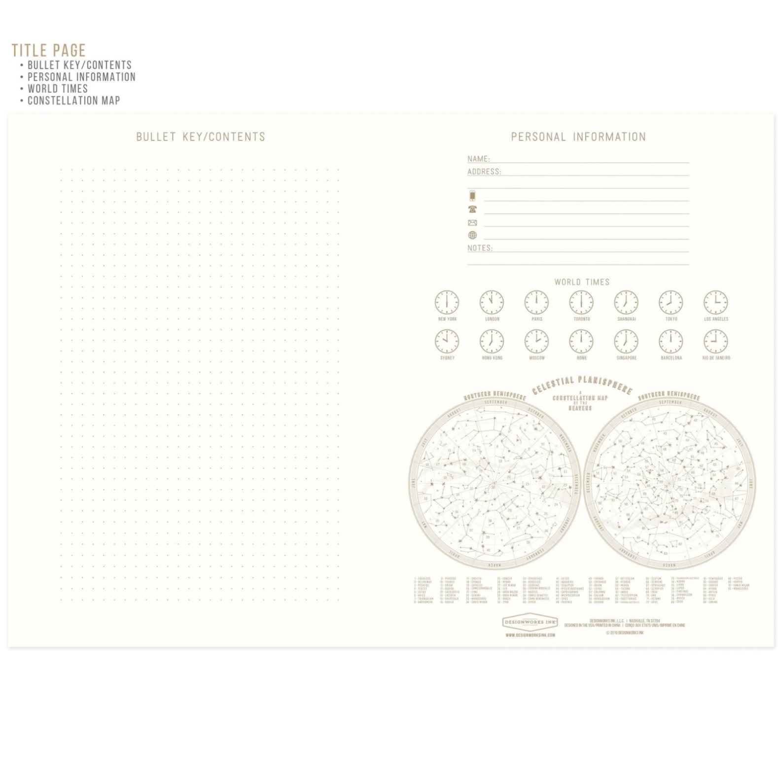 Designworks Ink Live By The Sun Cloth Notebook A4