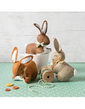 Corinne Lapierre Three Little Bunnies Felt Kit