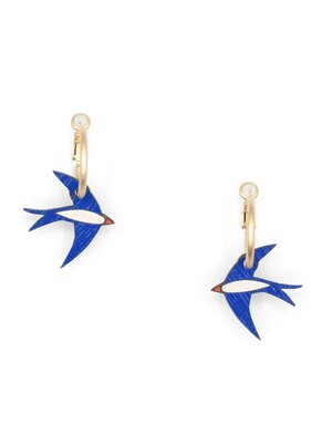 Materia Rica Hoop Earrings Swallows