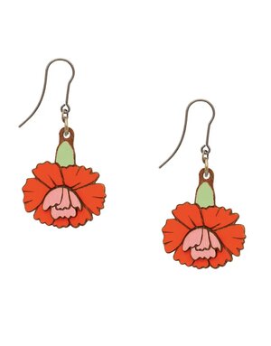 Materia Rica Hook Earrings Carnation
