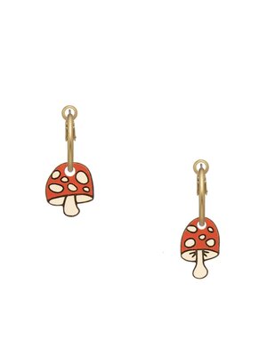 Materia Rica Hoop Earrings Fungi