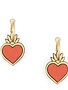Materia Rica Hoop Earrings Corazones Hearts