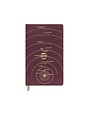 Designworks Ink Planets Burgundy Cloth Notebook