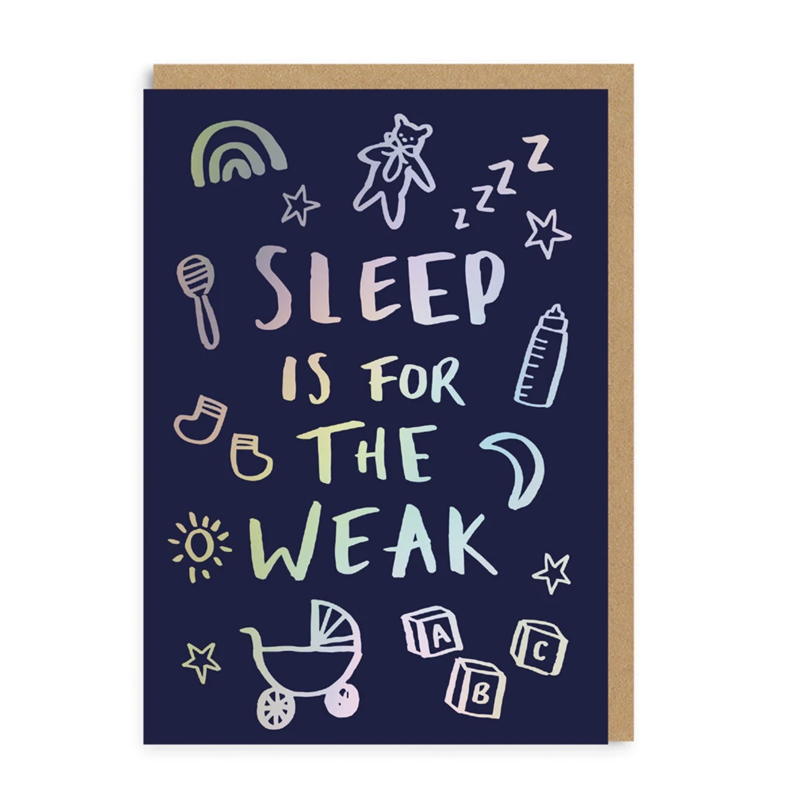 Ohh Deer Card Sleep Is For The Weak