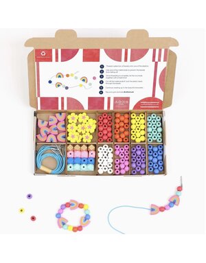 Cotton Twist Rainbow And Flower Bracelet Kit