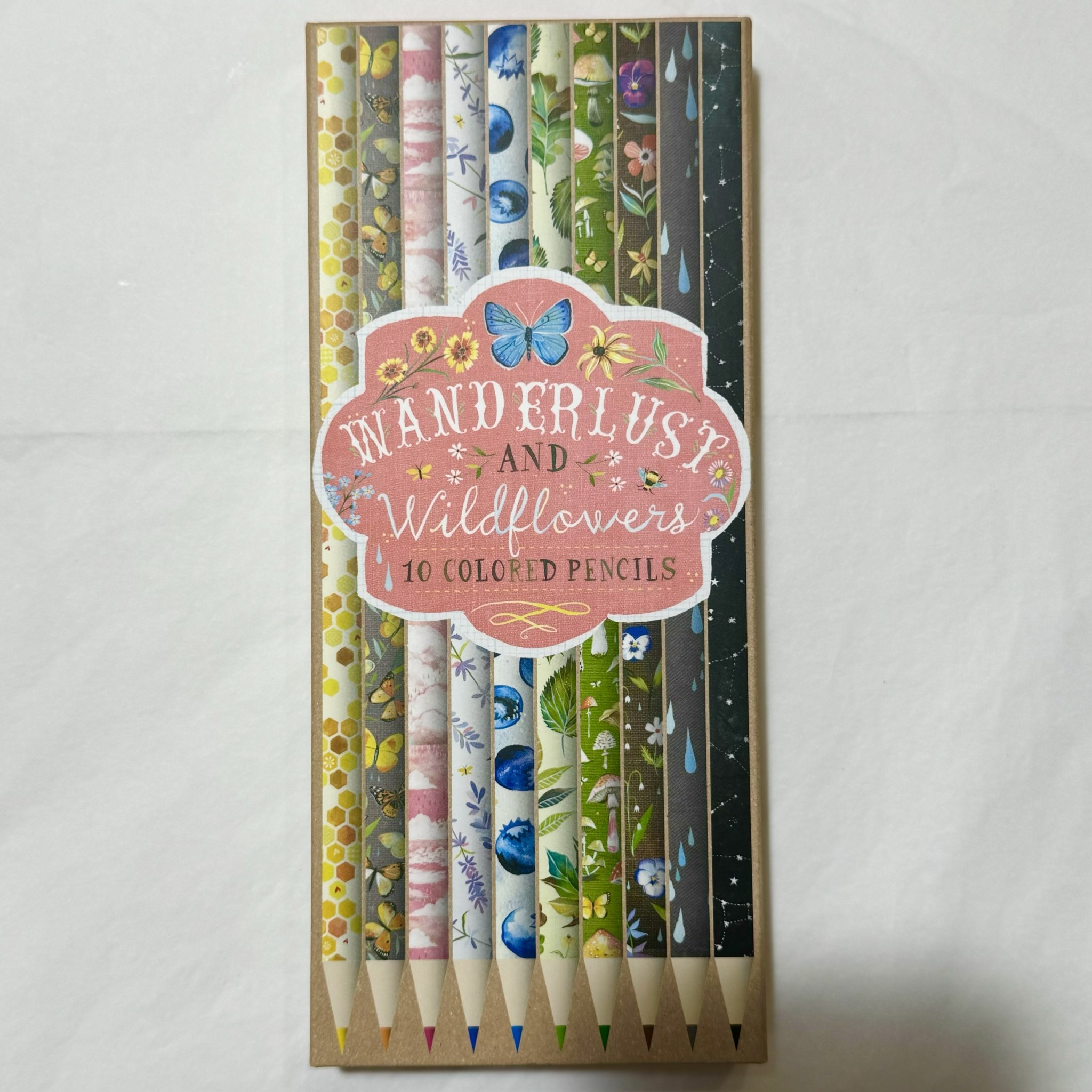 Chronicle Books Wanderlust & Wildflowers Pencil Set