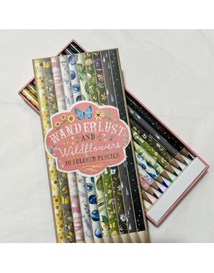 Chronicle Books Wanderlust & Wildflowers Pencil Set
