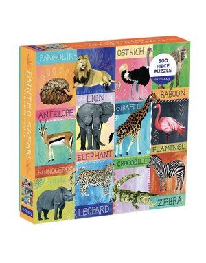 Galison 500 Piece Puzzle Painted Safari DIS